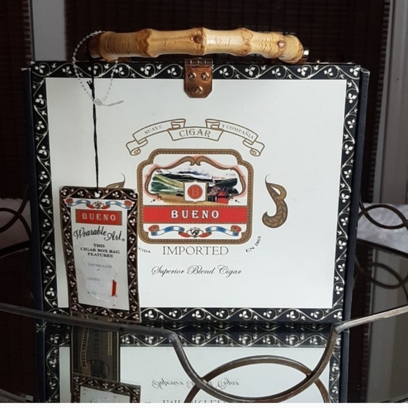 Cigar Wood  Box LA .Perla Habana  Jewelry Vintage - Picture 6 of 11